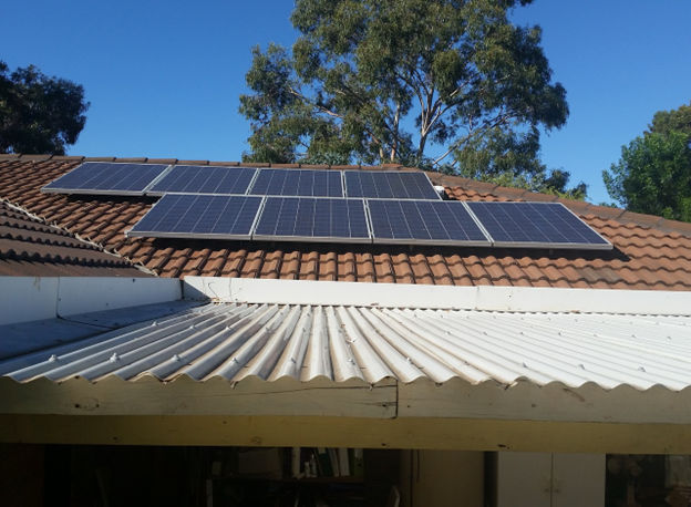 on grid solar system installed image