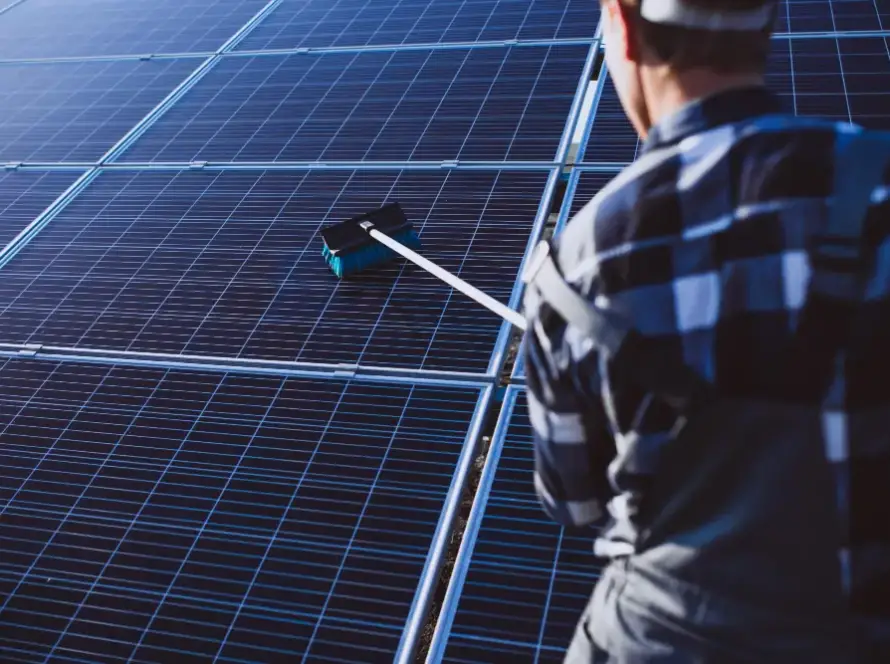 solar panel cleaning